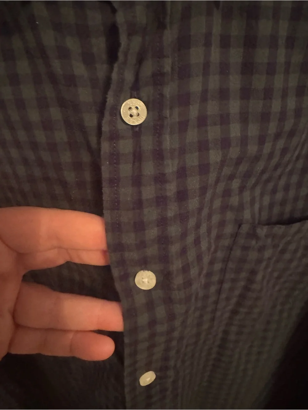 J.Crew Men’s XL Flex Washed Classic Fit Green Navy Gingham Button Down Shirt